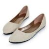 New Women Soft Denim Flats Fashion High Quality Ballerina